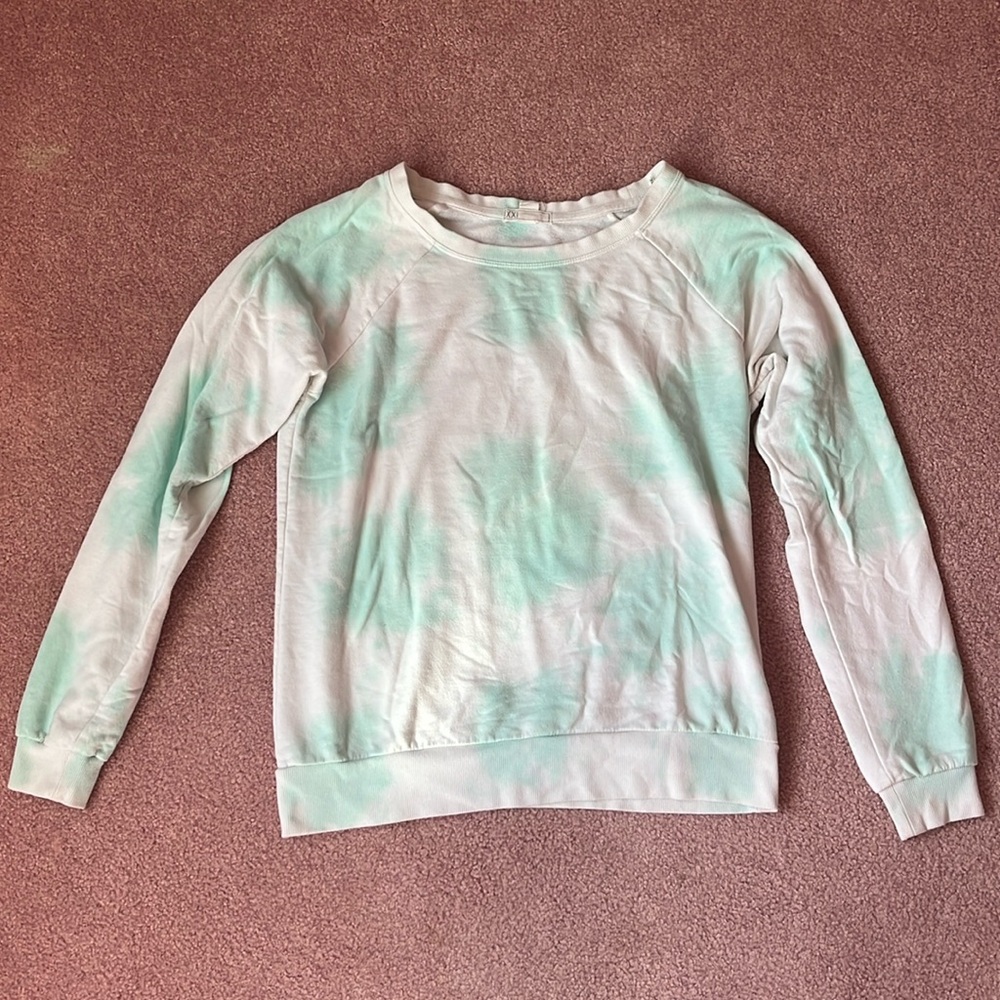 Tie Dye Sweatshirt Women’s White Size L